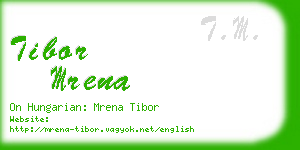 tibor mrena business card